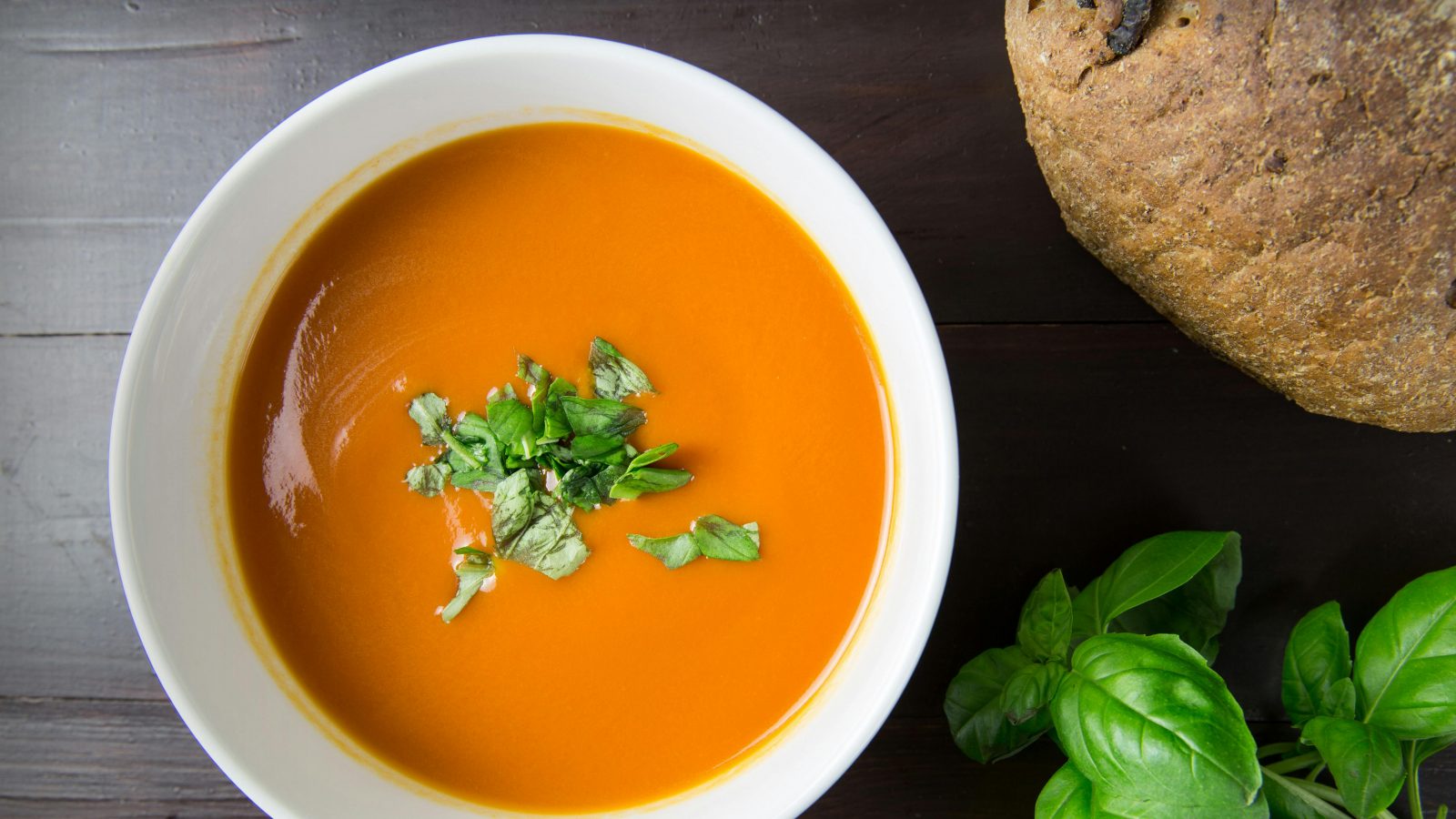 Bowl Of Tomato Soup Food Scaled Aspect Ratio 1600 900