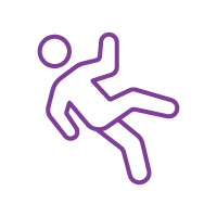 Falls Prevention Purple Icon