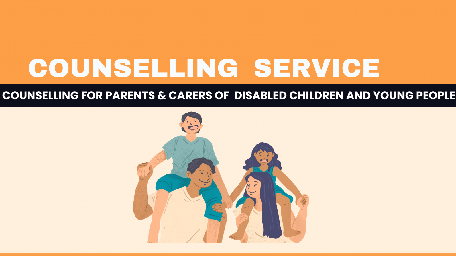 Orange And White Illustrative Counseling Service Flyer 2000 X 800 Mm 15 Aspect Ratio 1600 900